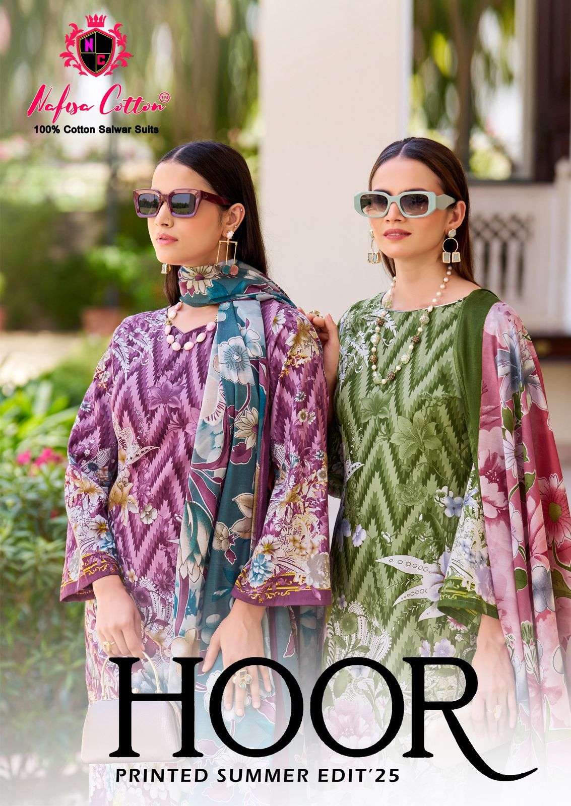 HOOR KARACHI SUITS by NAFISHA COTTON 